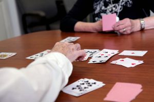 Adult Day Program - seniors playing cards