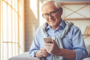 Seniors' Centre Without Walls - man calling into the SCWW program